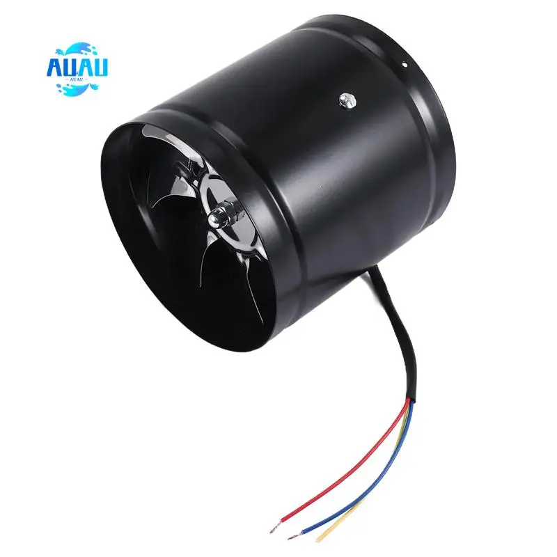 

AUAU-6 Inch High-Speed Exhaust Fan In-Line Duct Kitchen Extractor Metal Toilet Fan Industrial Fan 220V