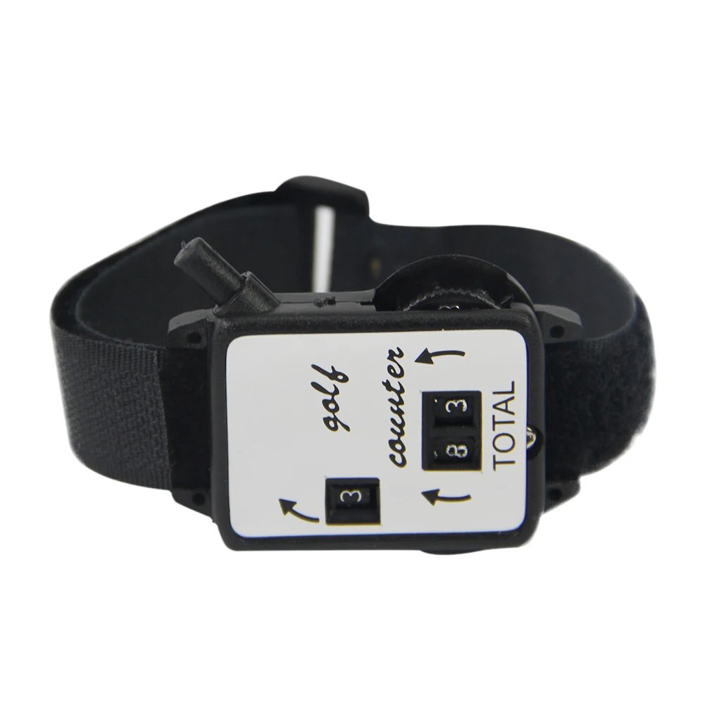 Golf Stroke Counter with Wristband Watch Shaped Score Counter Portable Manual Score Keeper Watch for Golf Sport Teacher