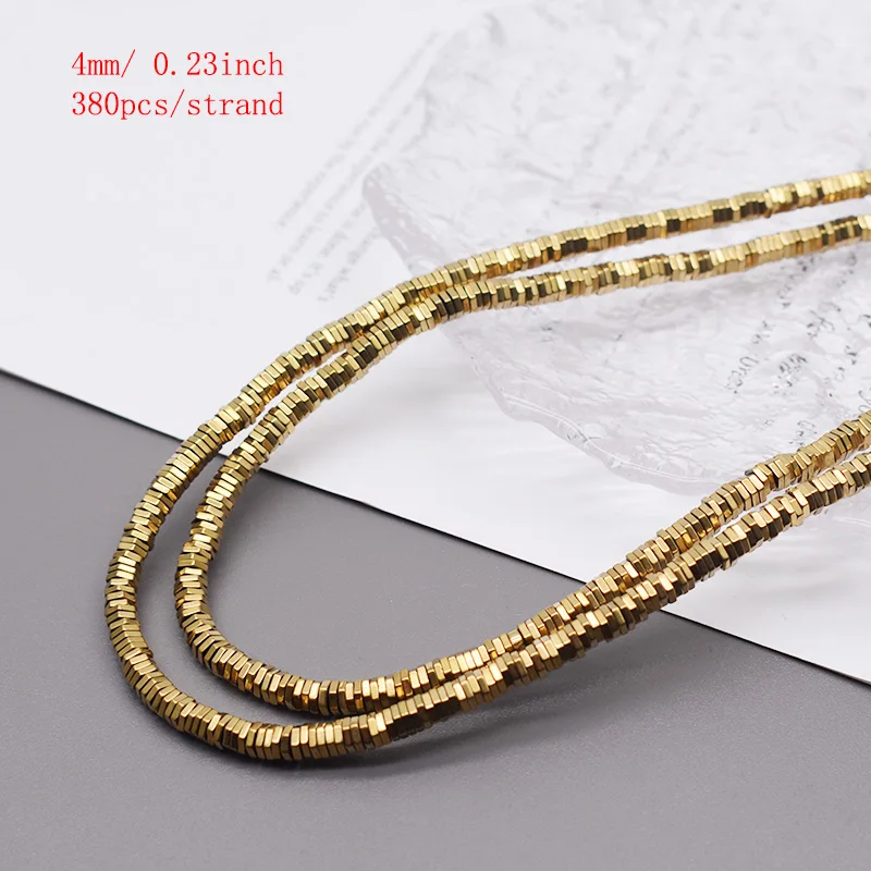 Plating Goud Kleurbehoud Natuurlijke Hematiet Steen Spacer Losse Kralen Voor Sieraden Maken Diy Armbanden Vinden