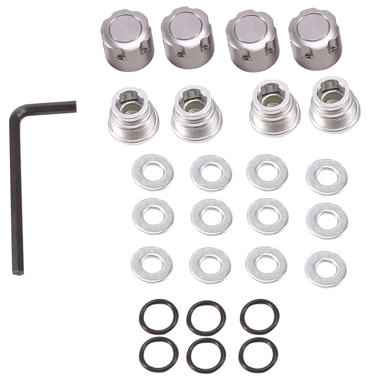 

4 шт. алюминиевая Центральная блокировочная гайка M4, Металлические колпачки для колес, гайки для Axial SCX10 Traxxas TRX4 1/10, детали для гусеничных машин на дистанционном управлении, серебристые