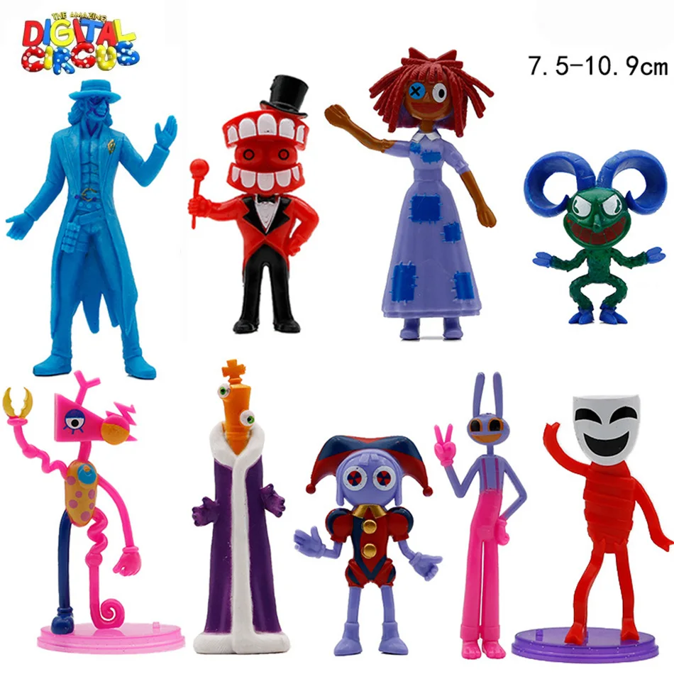 7/9/10PCS The Amazing Digital Circus Figure Action PVC Model Toy Desk Decor Collection Children\'s Birthday Gifts