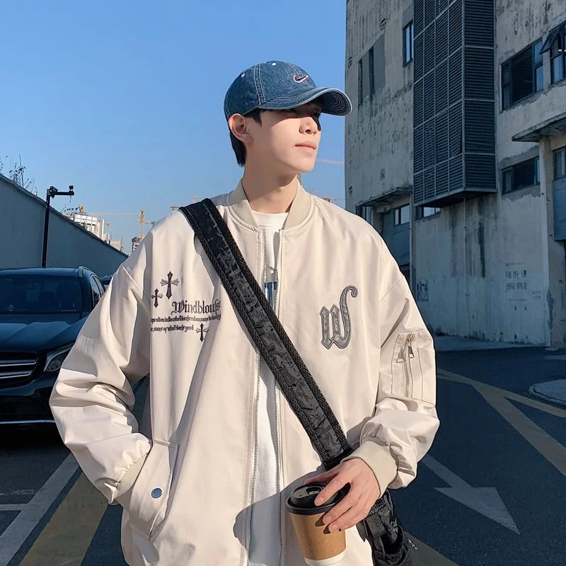 

Casual Trendy Men's Jaet for Autumn Winter 250 Pou Large Size Simple Sli Top Korean Version Faionable Coat