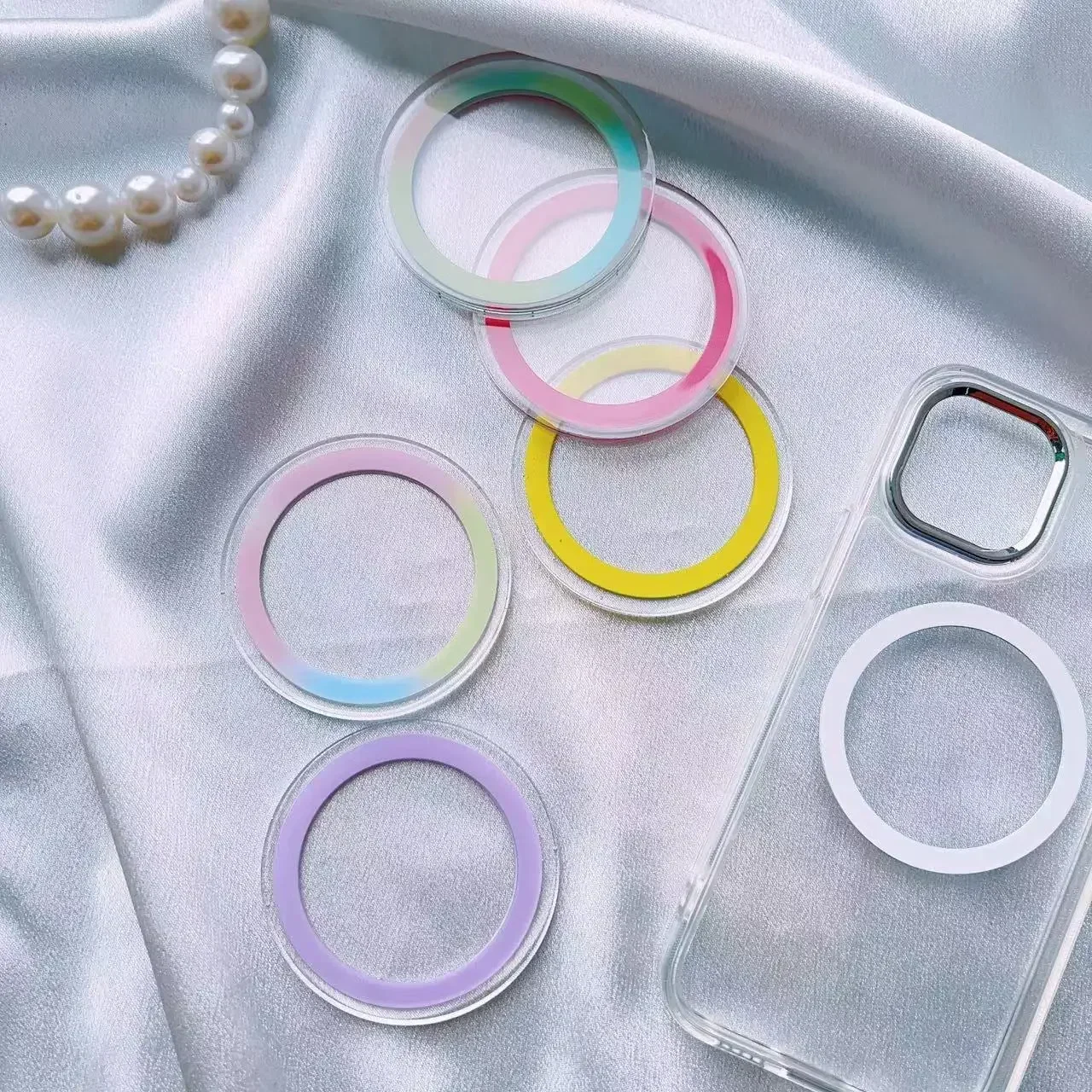 

Круглый безопасный магнитный держатель-подставка для IPhone 15 14 13 12 11 Pro Max