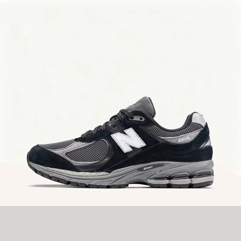 New Balance NB2002R Men's Black/Gray Low-Top Runners – Non-Slip Durable Lightweight Sole & Stylish Comfortable Fit M2002RR1