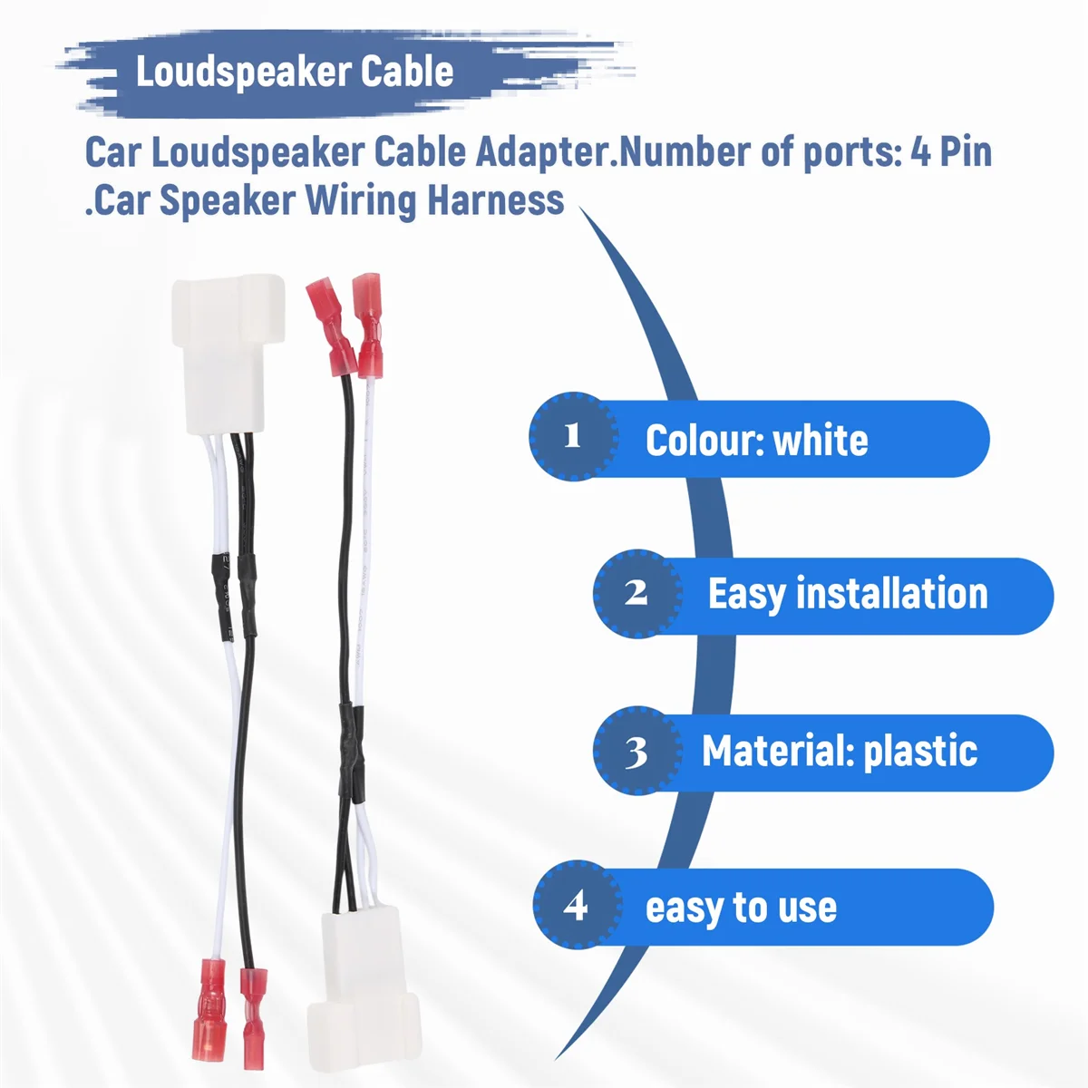 Tweeter Dash mobil, 2 buah Speaker depan tali kawat adaptor kabel cocok untuk 2016 2017 2018 2019