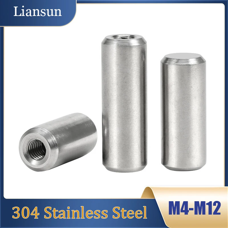 304 Stainless Steel Threaded Dowel Pins – M4-M12x6-60 Internal Locating & Fastening Pins
