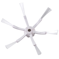 ABZA-8X White 6 Arms Side Brush For Xiaomi 1S MI Robot Vacuum 2 Roborock S50 S51 S5 Vacuum Cleaner Parts Accessories