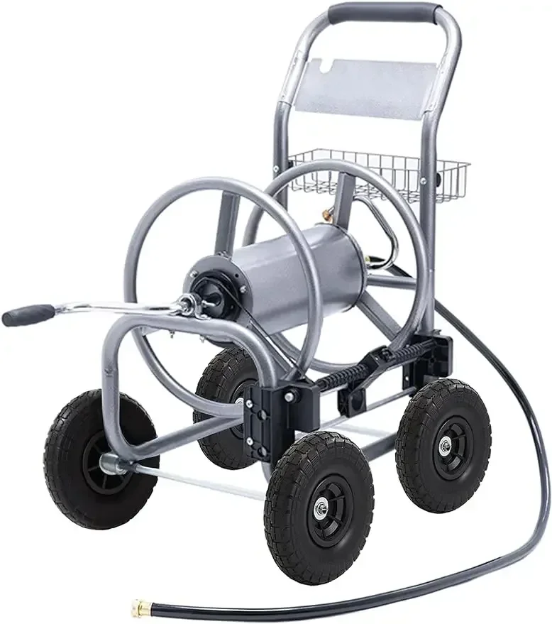 

Hot SalesHose Reel Cart,Industrial Hose Reels For Outside, 250-Feet Of 5/8"Capacity, Hose Guide Pre-Installed