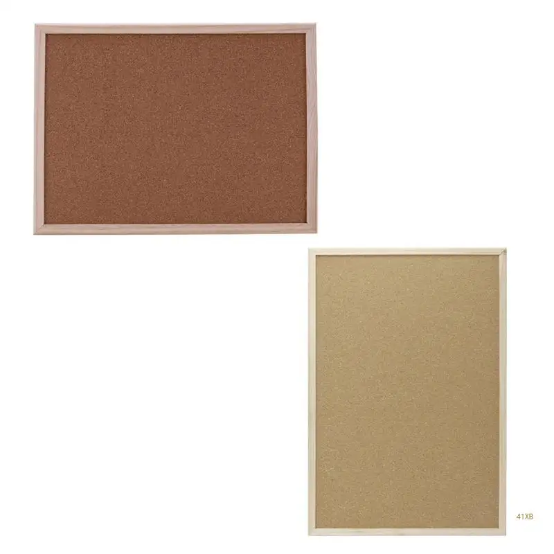 41XB Bulletin Boards Cork Decorative Easy Hang Cork Bulletin Board for Wall for Home