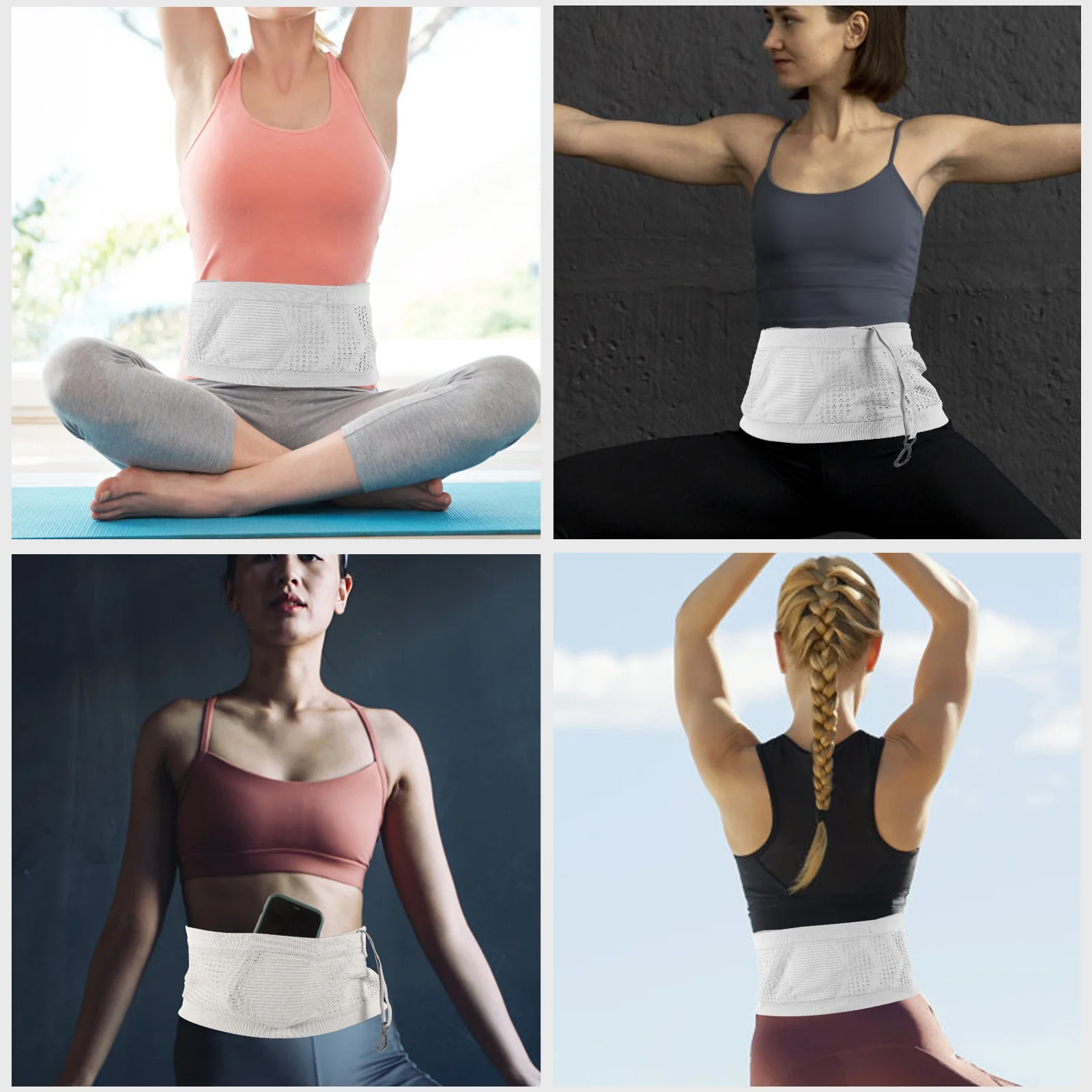 حزمة حزام الجري خفيفة الوزن حزمة مراوح للرياضة والمشي وركوب الدراجات وحقيبة خصر للسفر لمفاتيح الهاتف وتخزين جواز السفر #2