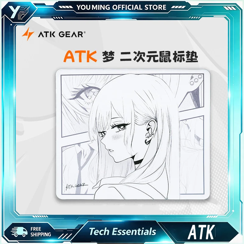 ATK KONG Game Mouse Pad Empty Special XSOFT Sinking Edge Keyboard Computer Desk Pad E-sports Black Myth Wukong Mouse Pad Custom