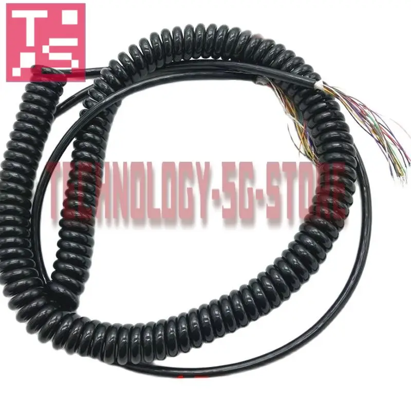 

Wholesale 12 15 16 17 18 19 21 26 Cores Spring Spiral Cable Coiled Cable for CNC Handheld Encoder Manual Pulse Generator MPG