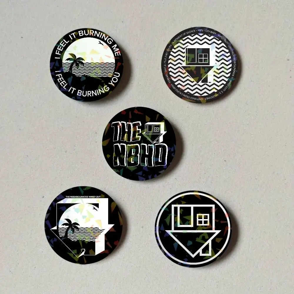 Band T-The Neighbourhood Laser Button Pins Backpack Clothing Decor Brooch Fiction Badge Jewelry Gifts