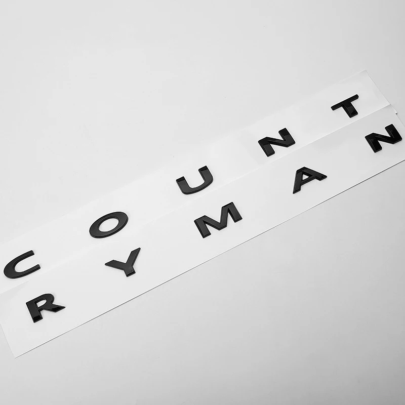 

3d ABS Black Logo Countryman Emblem Letters Sticker Car Trunk Badge For Mini Cooper S R60 F60 JCW Countryman Sticker Accessories