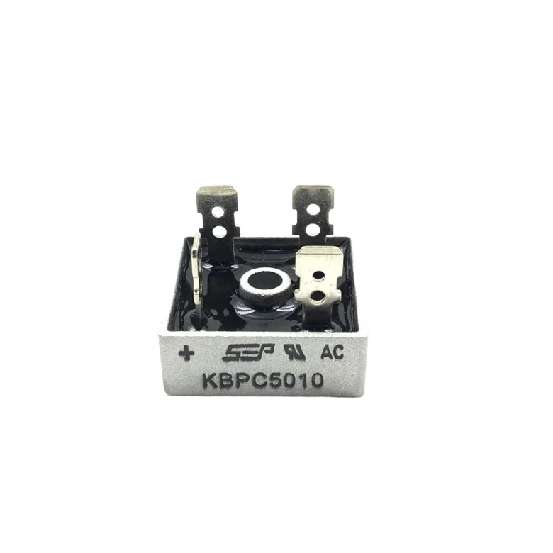 Direct Manufacturer Supply: KBPC5010 Rectifier Bridge Stack, 50A, 1000V High - Power Rectifier for Motor Equipment