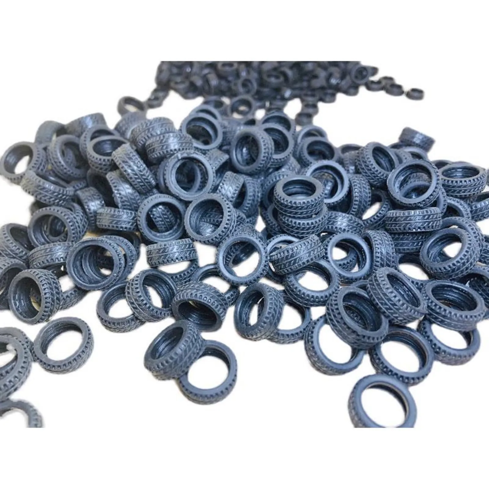 50Pcs 1/32 Modell Auto Gummi Reifen Diorama Reifen Display Sammlung Für Metall Auto Display Werkzeuge 1:32 Szene Zubehör 20mm Durchmesser – Detail 5