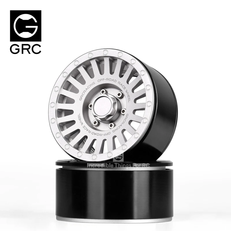 GRC RC سيارة Scx10 RR10 محور عجلات 2.2 معدن الألومنيوم Beadlock عجلات G53 ريال تسلق محور عجلات اكسسوارات # GAX0143JS/ GAX0143JD #1