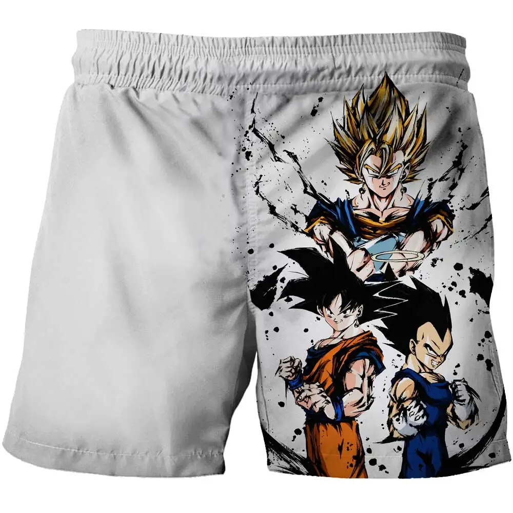 Children\'s Dragon Ball Z Goku Girls Boys Summer Harajuku Beach Shorts Kids Bottom Trousers Anime Shorts 3D Print Soft Sports