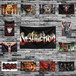 3x5 Ft Heavy Rock Band-D-Destructions Flag Polyester Digital Printing Banner for Bedroom Wall Art Out Door Tapestry Decoration