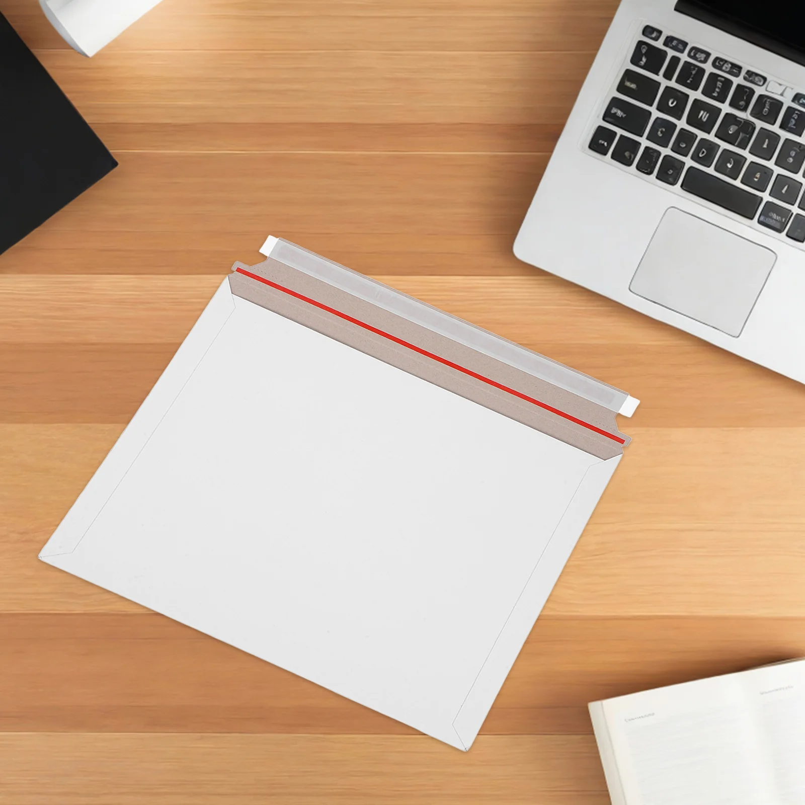 20Pcs Mailing Envelopes White Self Sealing Tear Strip Flat Rigid Document Mailers for Shipping Files Paper Packing Bags