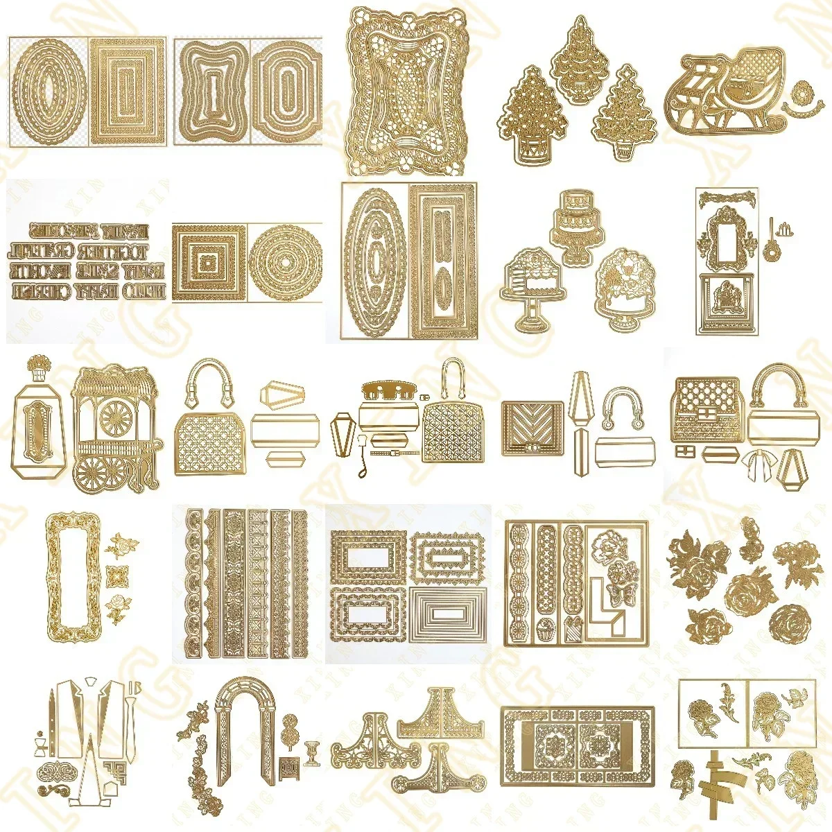 

Rectangular Borders Wiper Card Metal Cutting Dies Stencils For DIY Scrapbooking Decorative Embossing Handcraft Die Cutting