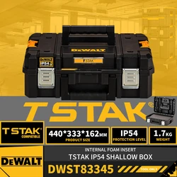 Dewalt-tstak iiフラットトップ,ロック可能なストレージ,有料のストレージ,ドリル,ペンチ,グラインダー,ツールボックス,DWST83345-1