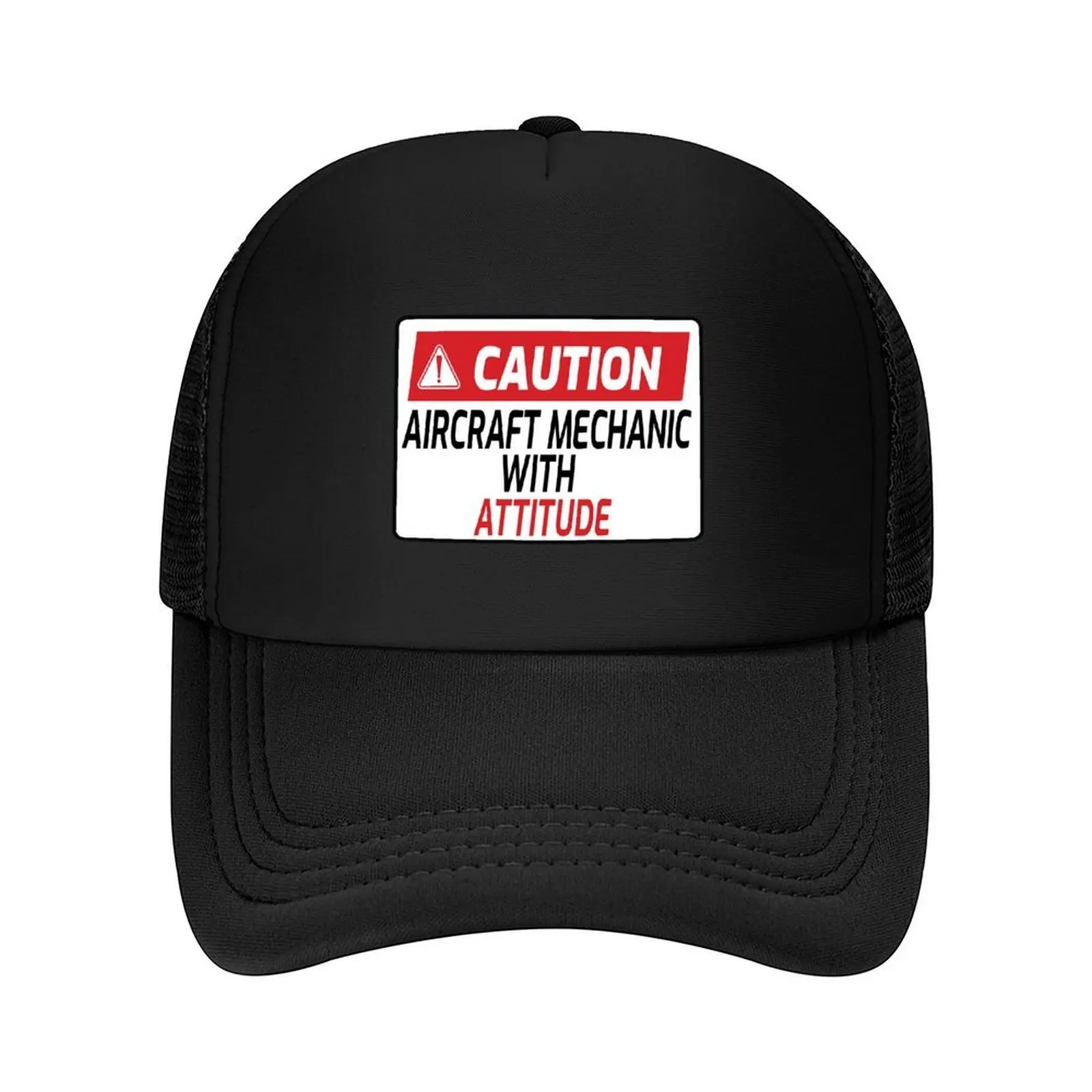 

Funny Aircraft Mechanic With Attitude - Aircraft mechanic quotes Baseball Cap Trucker Cap Elegant Women's Hats Men's