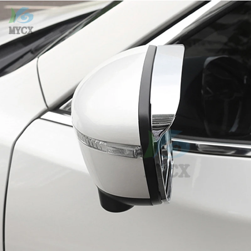 

For nissan x-trail T33 2022 2pcs Car Rearview Mirror Rain Eyebrow Protector Rain Cover Car Rearview Mirror Sun Visor Shade Rain