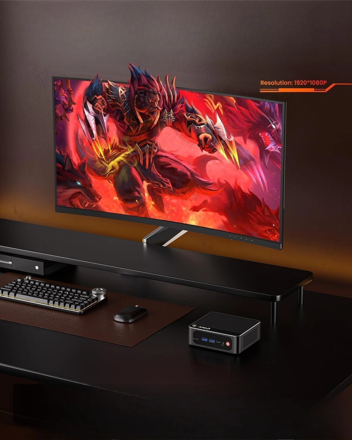5800H Mini PC, 16GB RAM 500GB SSD, Triple 4K Display WiFi 6 BT5.2, USB-C DP   LAN Patio Benches