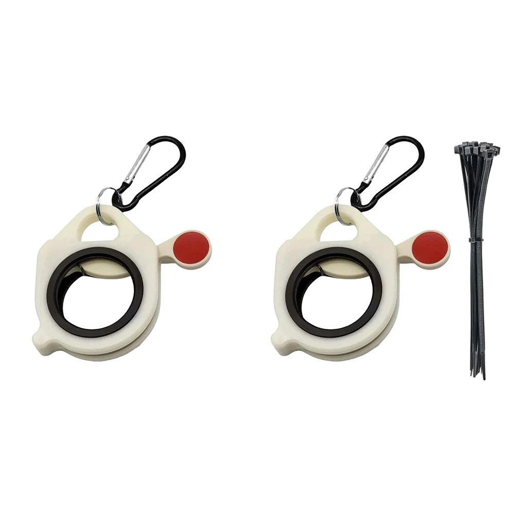 1/2pcs Fluorescent Cable Tie Organizer Plastic Zip Tie Holder Portable Electrical Wire Ties Clip Cable Tie Storage Tool