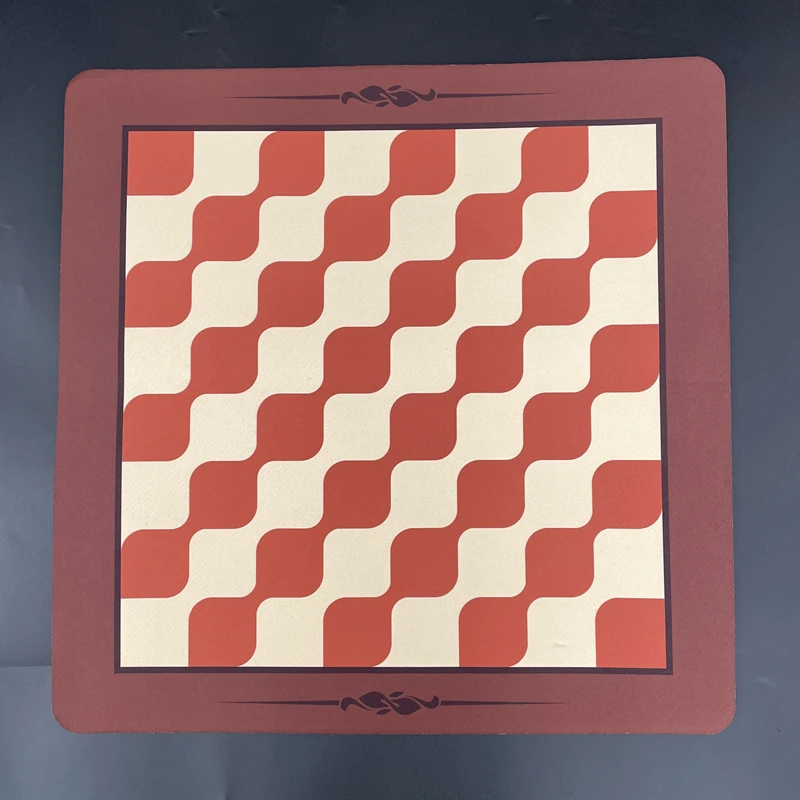 Grand backgammon trois-en-un en caoutchouc souple de 48cm/18.9 pouces, enroulé pour le stockage, remplacement portable durable