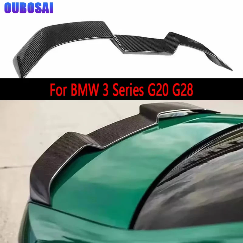 

For BMW 3 Series G20 G28 Carbon Fiber Tail fins Rear Spoiler Duckbill Car Wing Retrofit the rear wing Upgrade body kit