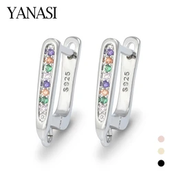 1 Pair 18K Gold Plated With Colour Zircon Earring Hooks For Jewelry DIY Women Earrings Making Accessories Wholesale