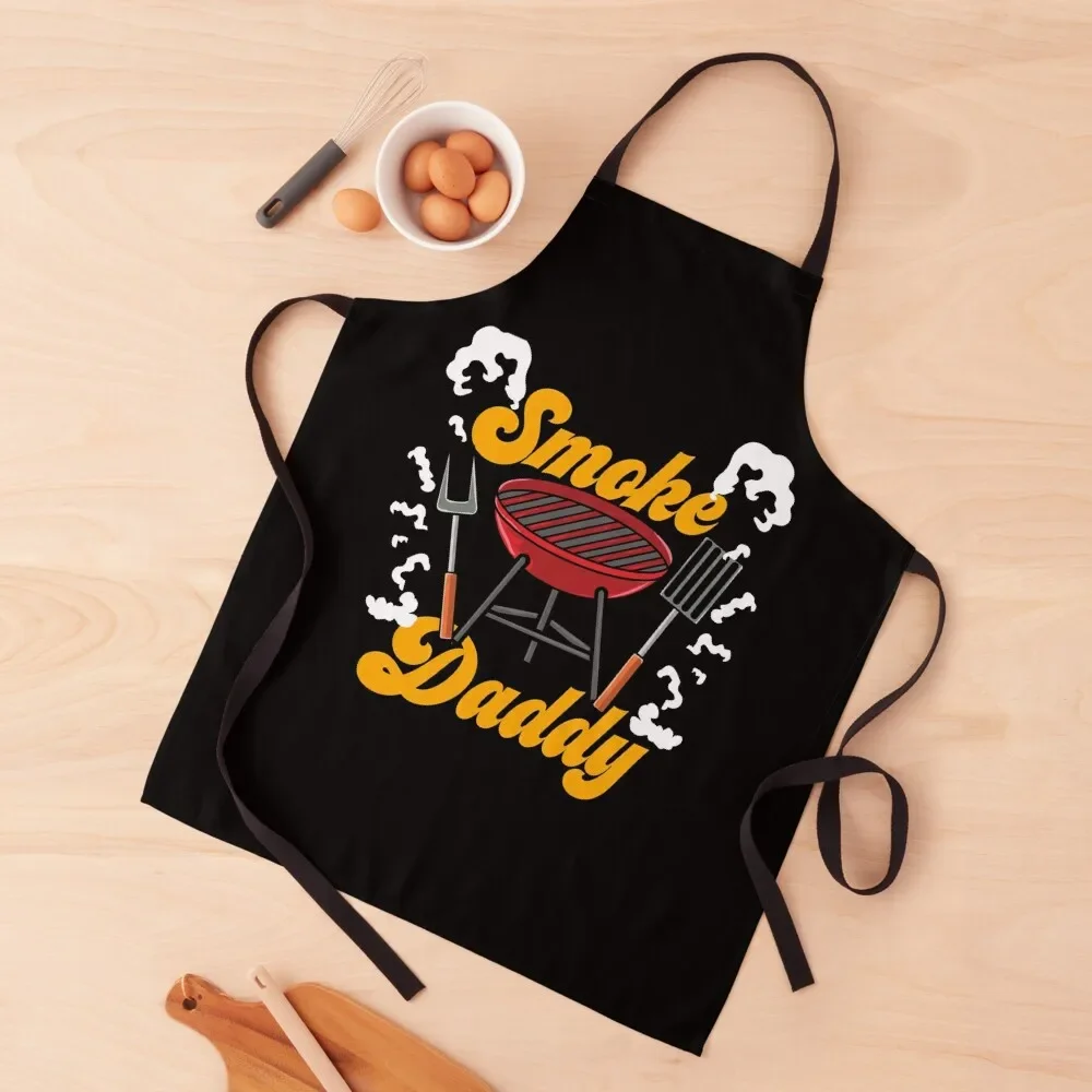 BBQ: Smoke Daddy, Grilling, Grill Master, Barbecue Apron Men'ss custom women's kitchen Apron