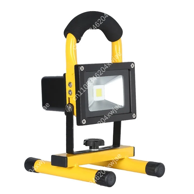 Portable Waterproof LED Floodlight Rechargeable, Emergency Lighting for Power Failure Outdoor Camping Job Site and Stall