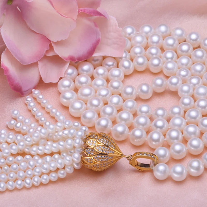 JUYA Fashion Retro Beads Tassels End Cap Copper CZ Rhinestone Charms Pendants for DIY Jewelry Accessories Women Necklace Making