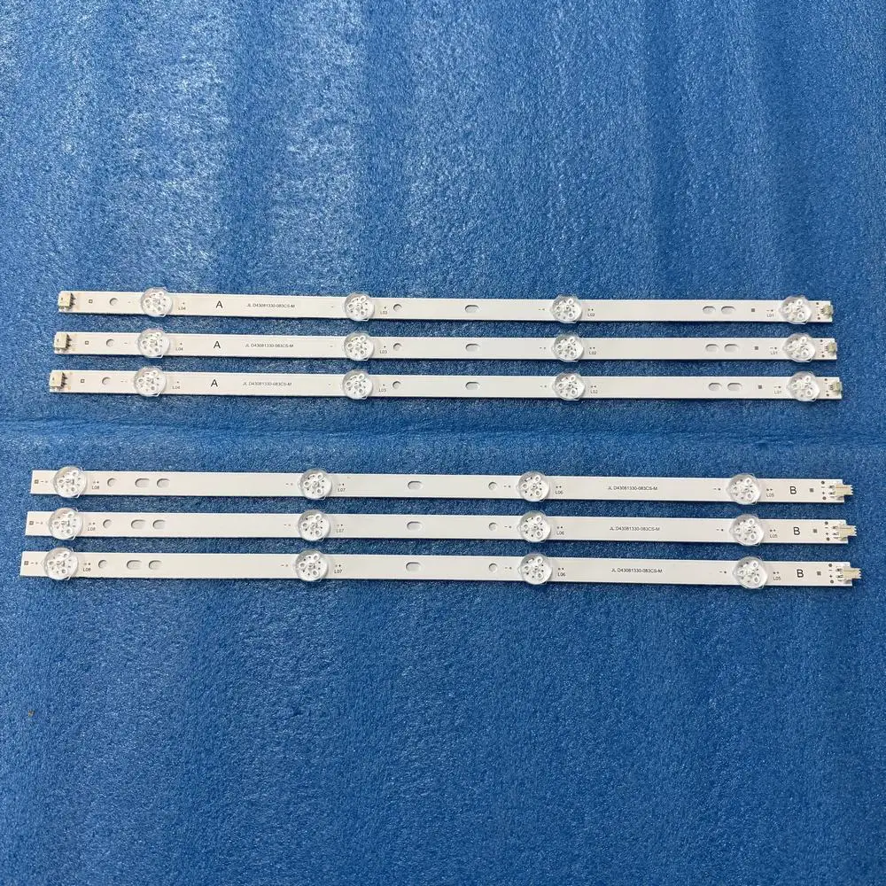 LED backlight strip For Ghia G43DFHDS8-M G43DFHDS8-BF DEXP F43D7000 F43D7000K JL.D43081330-083CS-M LC430DUY-SHA1 MS-L2141 V1