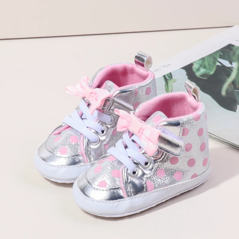 

Baby Girl Spring and Autumn Butterfly Bowknot Soft Sole Comfortable Prewalker Shoes Indoor Outdoor Walking Shoes First Walkers