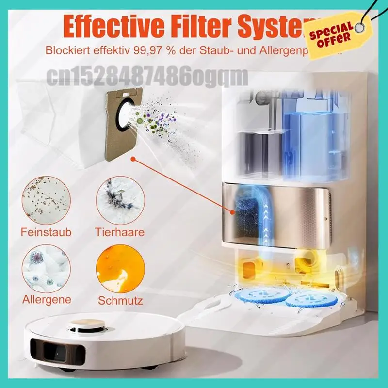 -ABJZ اكسسوارات أجزاء ل Xiaomi X20 + / X10 + مكنسة كهربائية استبدال أجزاء فرشاة جانبية رئيسية فلتر Hepa ممسحة القماش أكياس الغبار