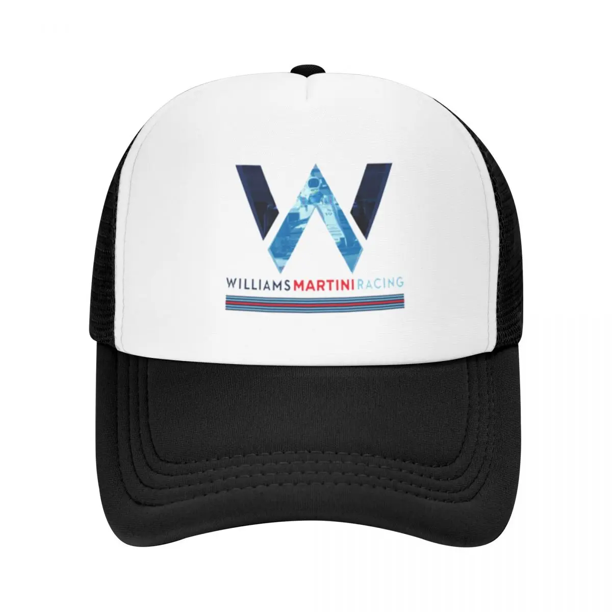 Williams Racing Custom Mesh Baseball Caps Women Men F1 Martini Printing Male Beach Dad Hat Peaked Cap