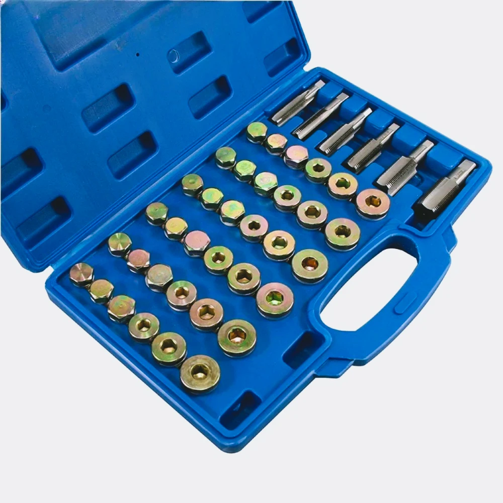 ZA-114 Uds Kit ReparacióN TapóN Drenaje CáRter Aceite Kit Herramientas Reparaci…