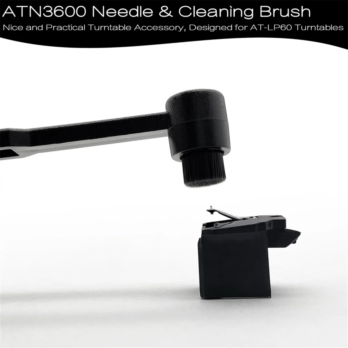 QA88X ATN3600L レコードプレーヤー針交換用 ATN3600 ALE33 DT55 CN15 N7700、レコードプレーヤー針ブラシ付き