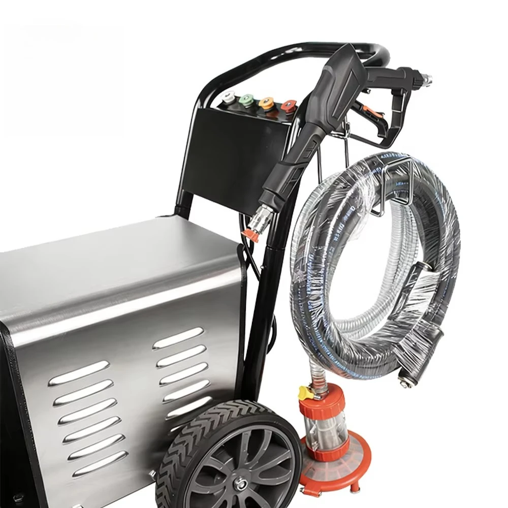 2200W 110V 220V High Pressure Commercial Industrial Electric Car Washer Stainless Steel Shell for Car Wash Shops