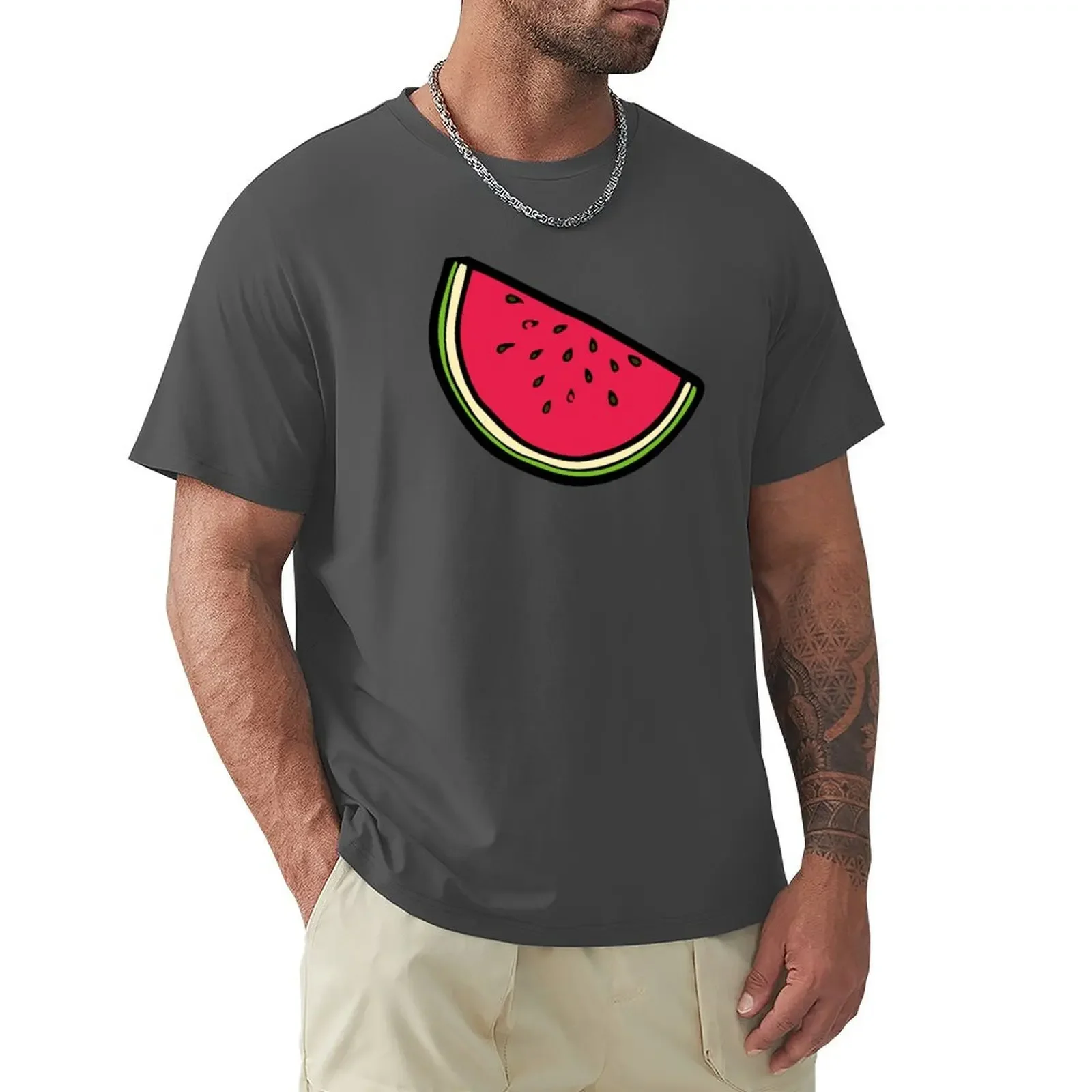 Watermelon Pattern T-Shirt graphic t shirt vintage rapper graphic tees cute clothes oversized plain white t shirts men