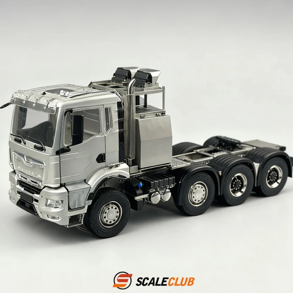 SCALECLUB 1/14 All-metal TGS cab with retractable doors, European style 8x8 heavy-duty tractor truck, large SLT