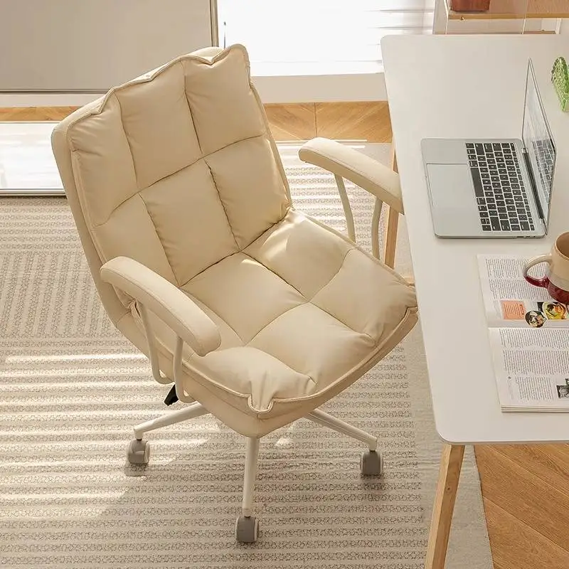 

Nordic Cushion Computer Chair Adjustable Black Relaxing Luxury Office Chair Study Cozy Revolving Silla De Escritorio Playseat