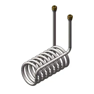 

Titanium Tube Coil Evaporator - 1-5P Aquarium Cooler Heat Exchanger for Fish Tank/Seafood Pool