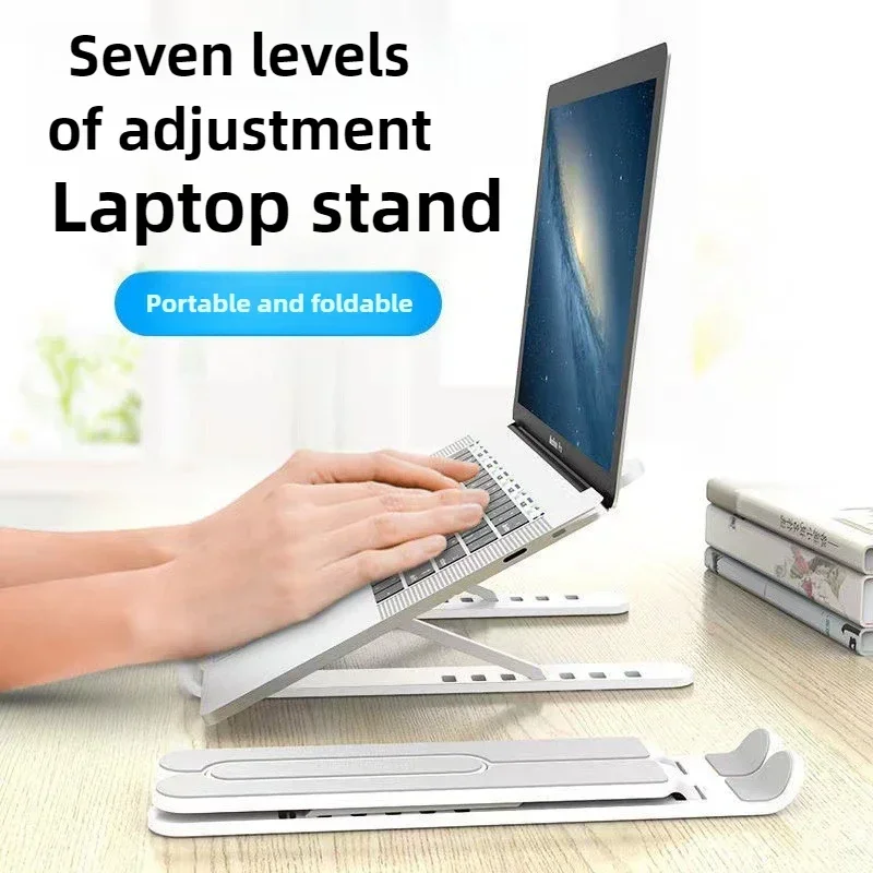 Tablet-Ständer, zusammenklappbar, Wärmeableitung, Aufbewahrung, Heben, verstellbarer Laptop-Ständer für iPad