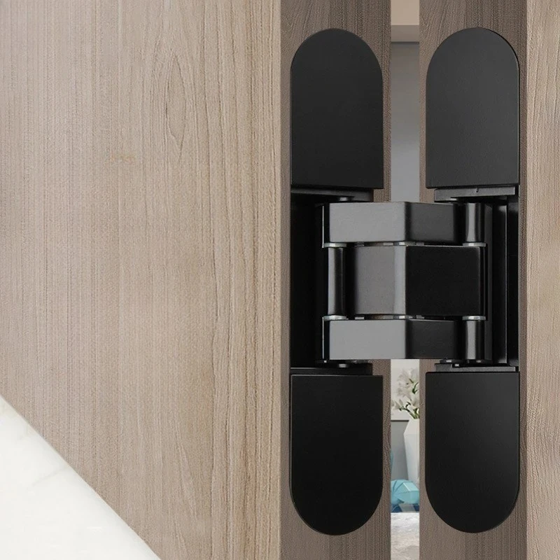 Three-dimensional Adjustable Invisible Hinge Zinc Alloy Furniture Hinges Concealed Door Hinge Folding Door Silent Hinges