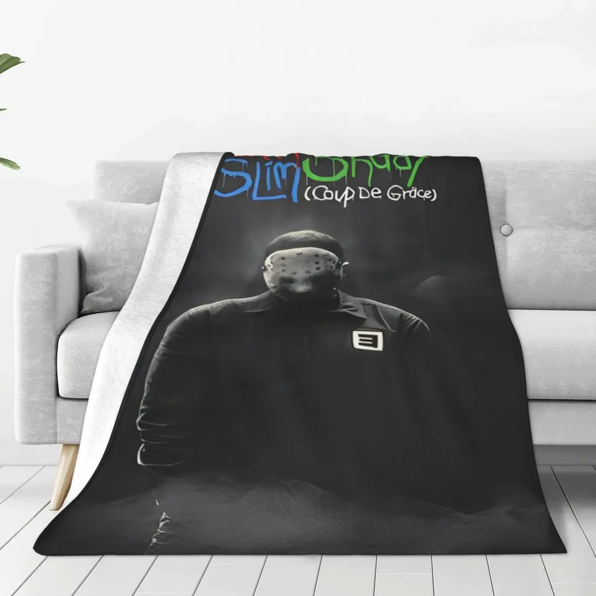 

Eminem The Death Slim Shady 2024 Blanket Super Soft Fleece Cute Gift Throw Blankets Bedspread